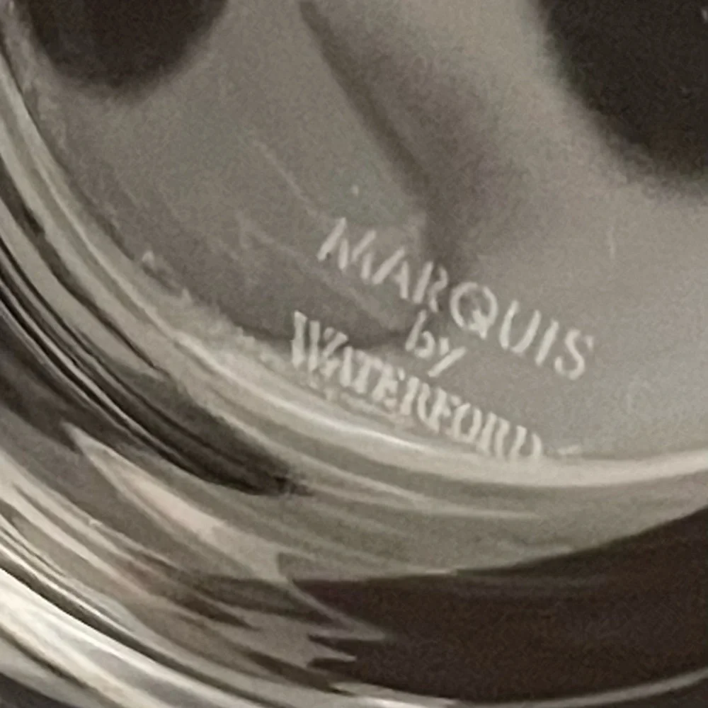 SET of 4 Stemless White Wine Glasses - Marquis by Waterford Crystal